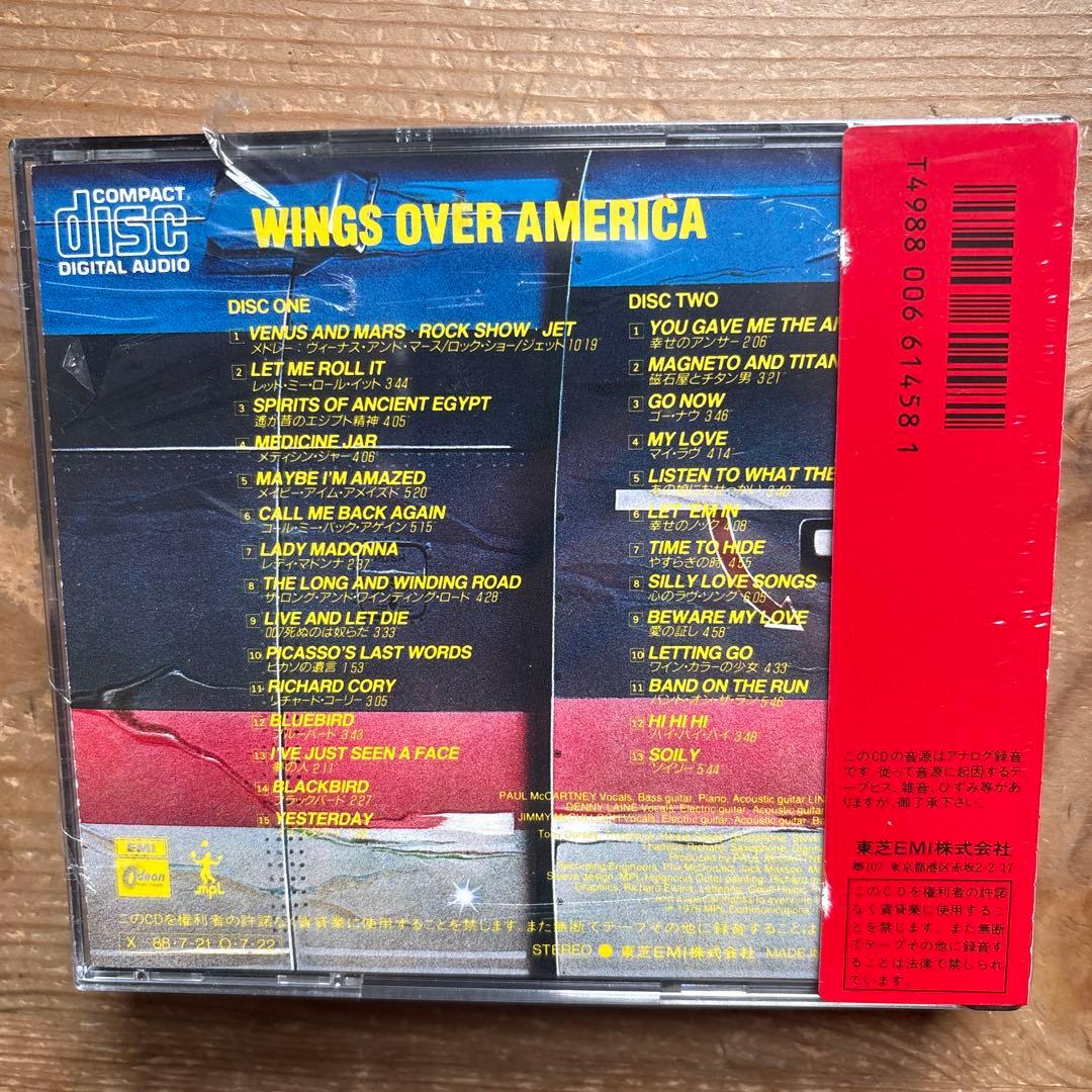 WINGS U.S.A.ライブ2枚組CD 旧規格　未開封　新品