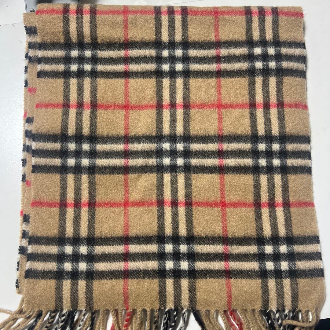 a*a様 Burberry's 100%カシミヤ チェックマフラー