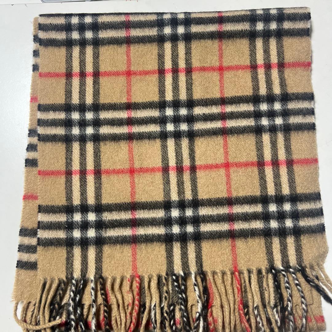 a*a様 Burberry's 100%カシミヤ チェックマフラー