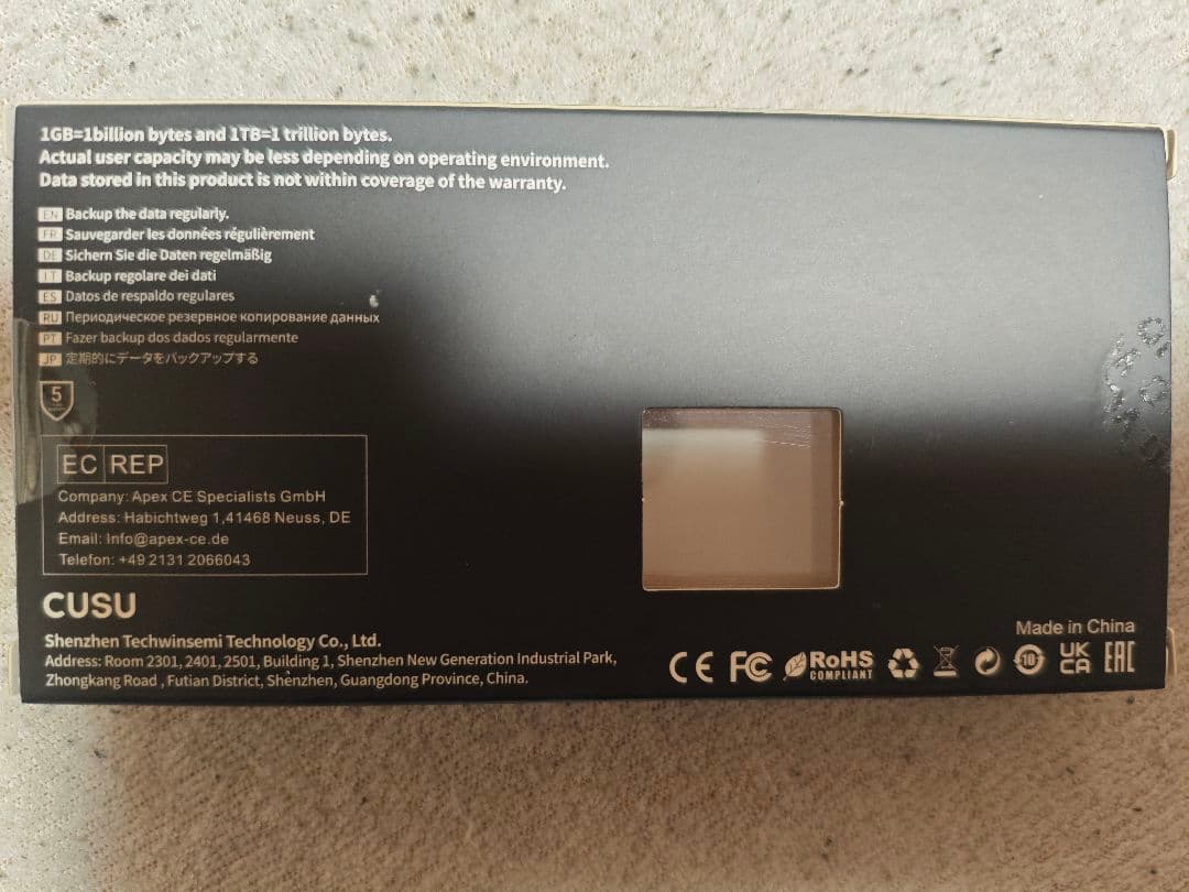 Q*i様 動作確認済 CUSU CV3500M NVMe SSD 512GB