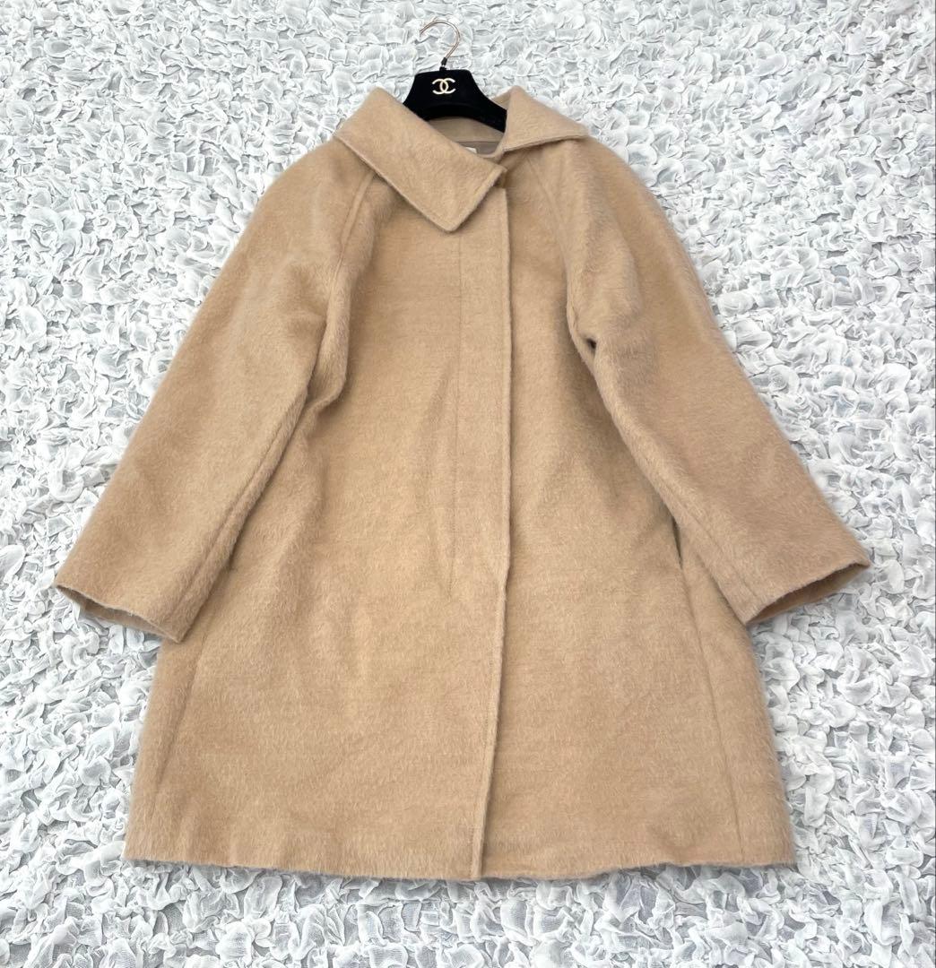 トゥモローランド　シャギー アシンメトリーカラーコート　定価73700円