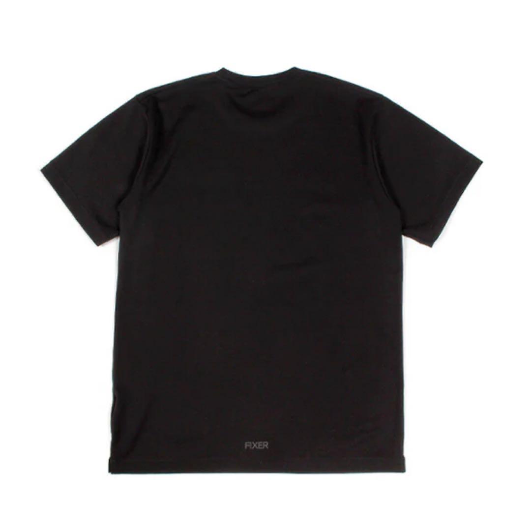【希少】FIXER フィクサー リバースプリント Tシャツ オールブラック 干場