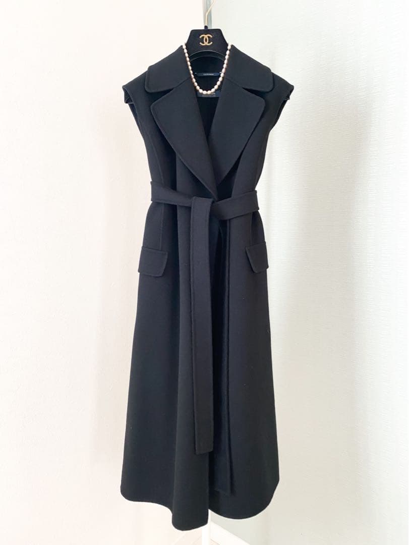 ★美品★マックスマーラS MaxMara ロングジレコート★