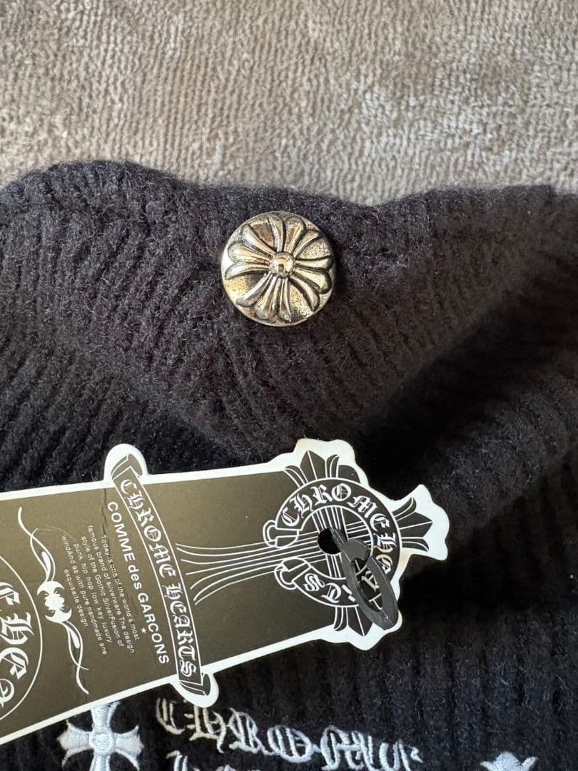 く*に様 CHROME HEARTS ブラックニット帽