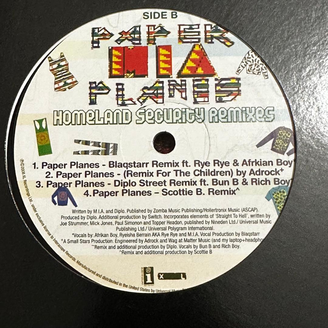 M.I.A. Paper Planes Remixes / Boyz 2枚セット
