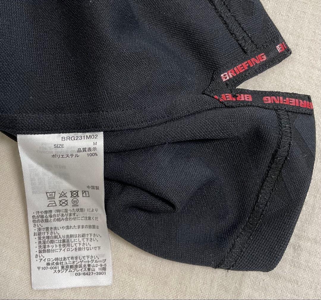 【美品】BRIEFING ブリーフィング 半袖ポロシャツ ブラック Mサイズ