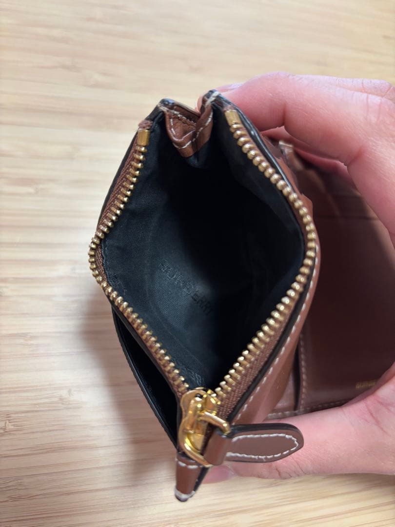 Burberry 二つ折り財布 ブラウン チェック柄