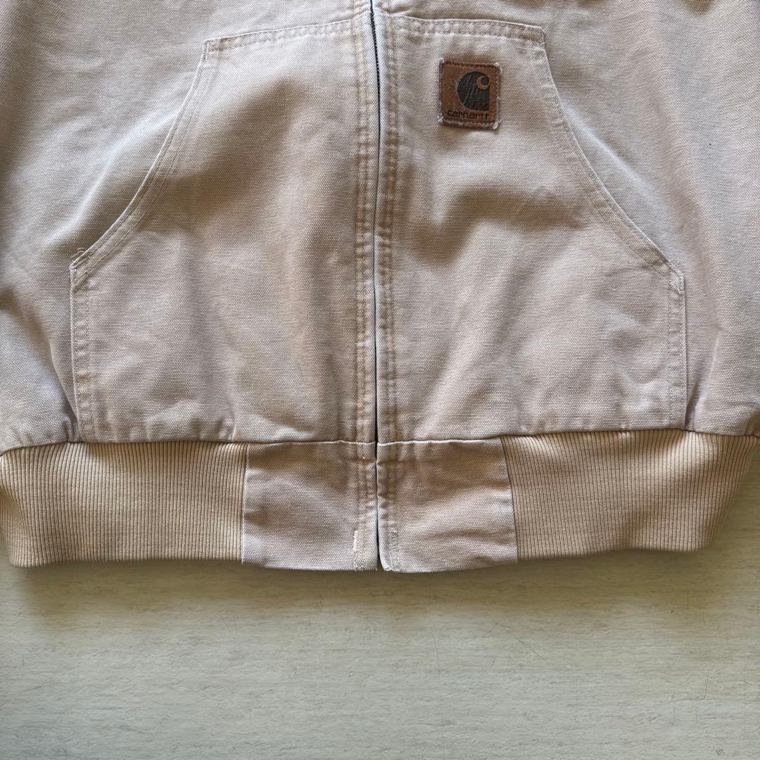 Carhartt アクティブジャケット　USA製　星タグ　Lサイズ ベージュ