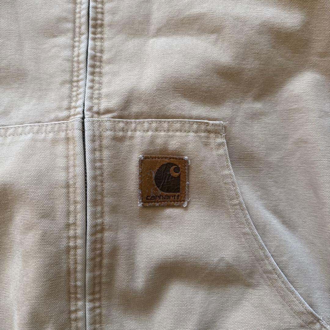 Carhartt アクティブジャケット　USA製　星タグ　Lサイズ ベージュ