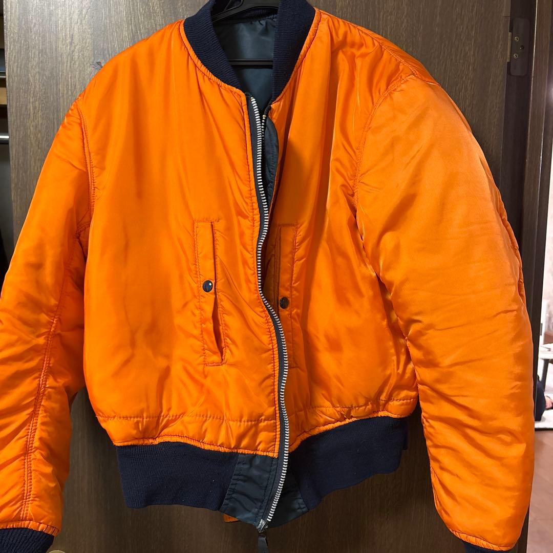 ジャケット・アウター ALPHA MA-1 90s made in usa navy L
