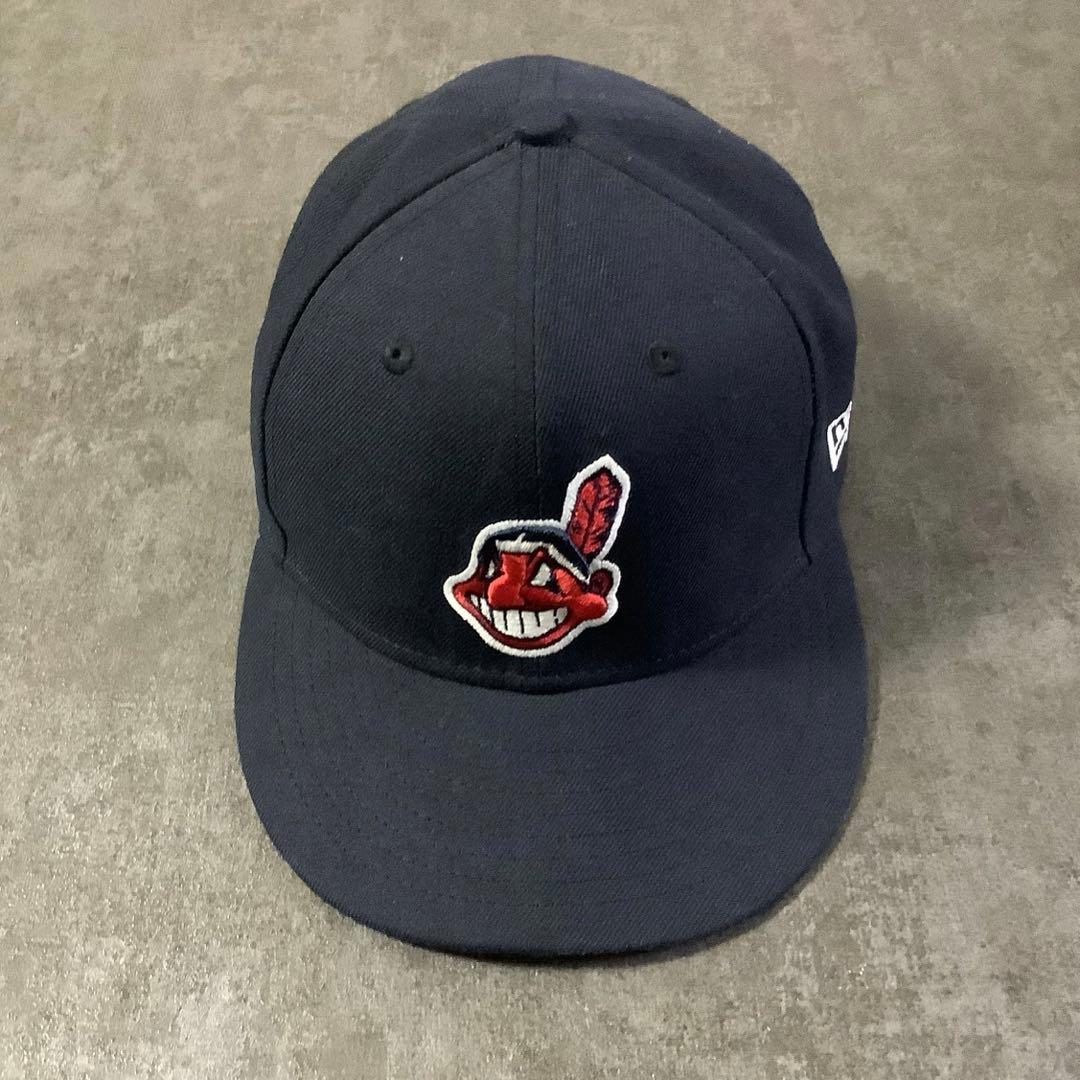 61.5cm ニューエラ インディアンス 59fifty ベースボールキャップ