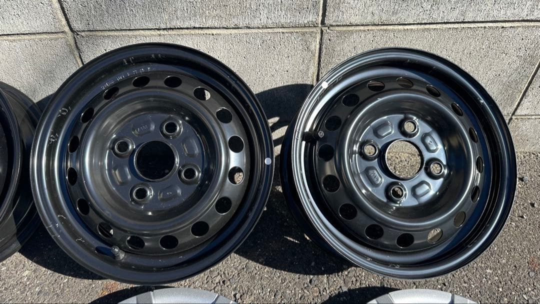 ピクシスバン新車外し12インチホイール 4本キャップ付S700系ハイゼットOEM