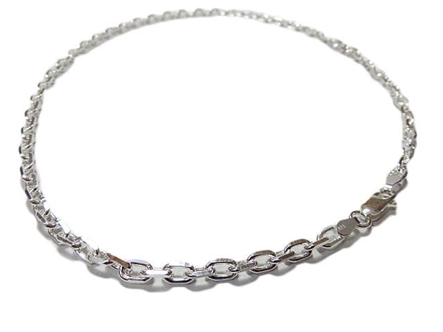【Hiro】あずきチェーン ネックレス シルバー925 4.1mm50cm