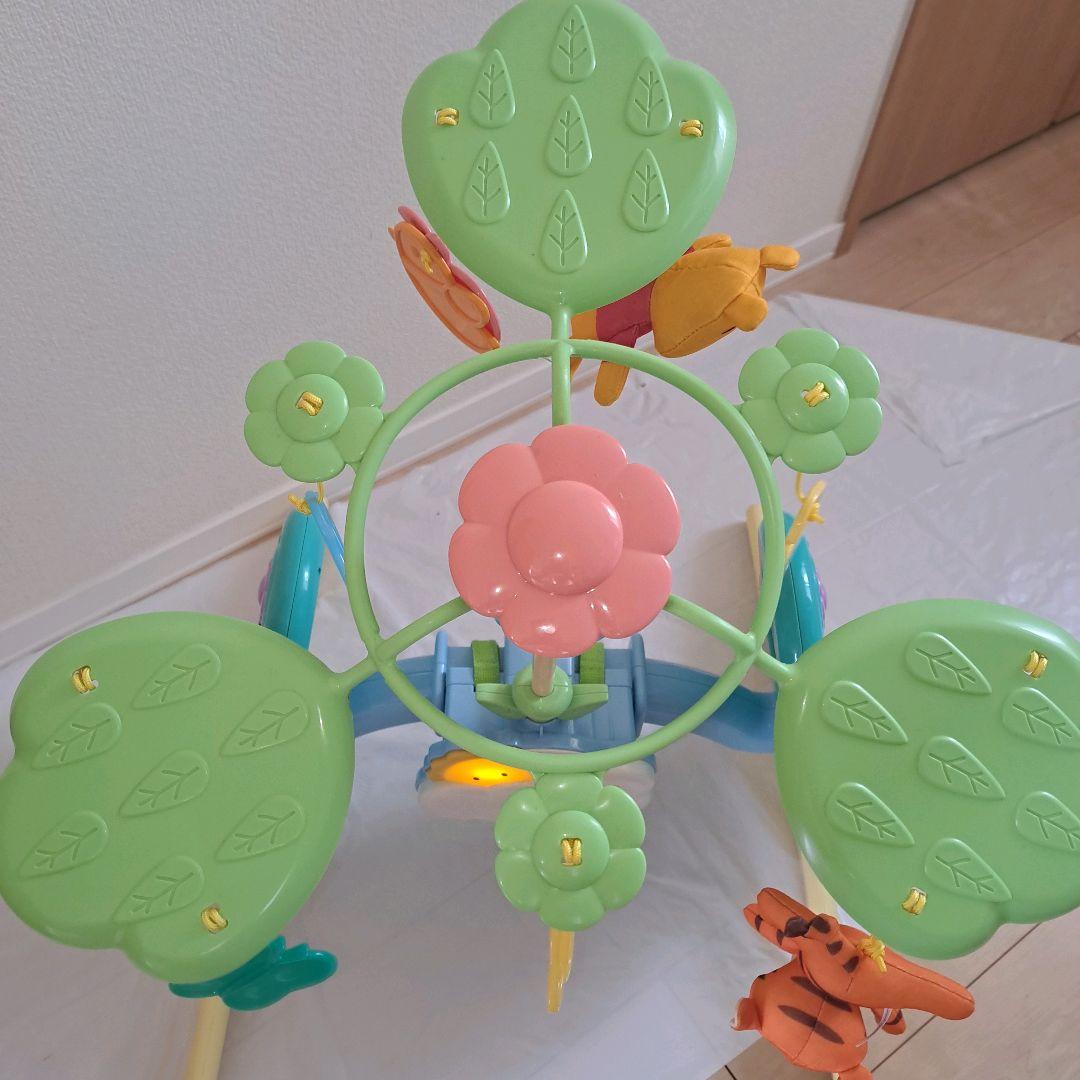 極美品！プーメリー くまのプーさん えらべる回転 6WAYジムにへんしんメリー
