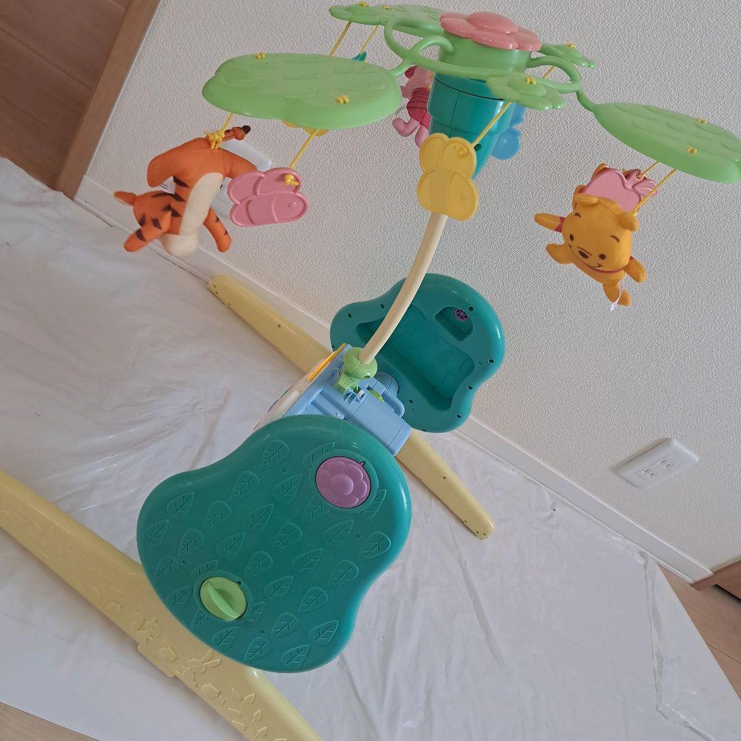 極美品！プーメリー くまのプーさん えらべる回転 6WAYジムにへんしんメリー