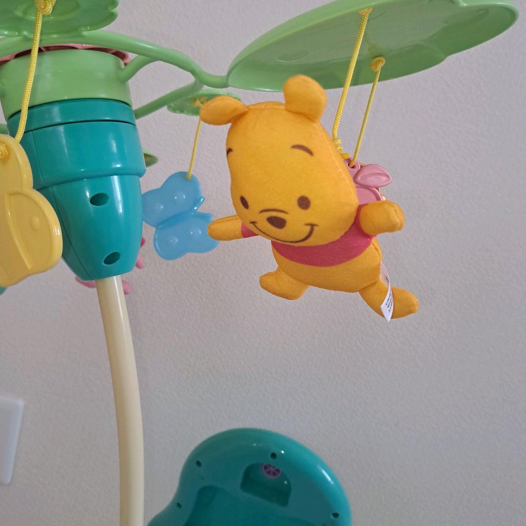 極美品！プーメリー くまのプーさん えらべる回転 6WAYジムにへんしんメリー