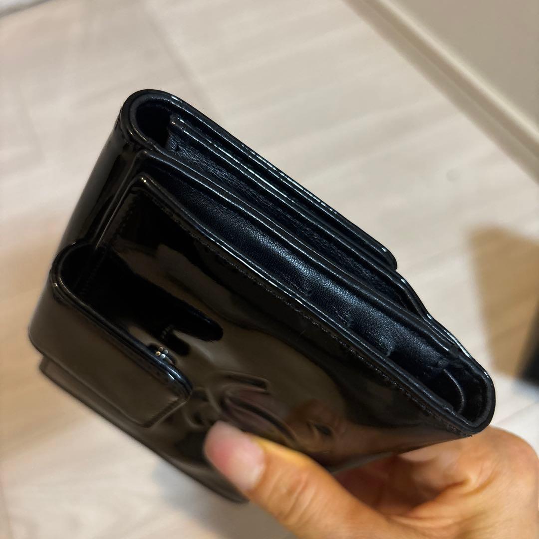 CHANEL♡確実正規品♡♡カメリア二つ折り財布 ブラック