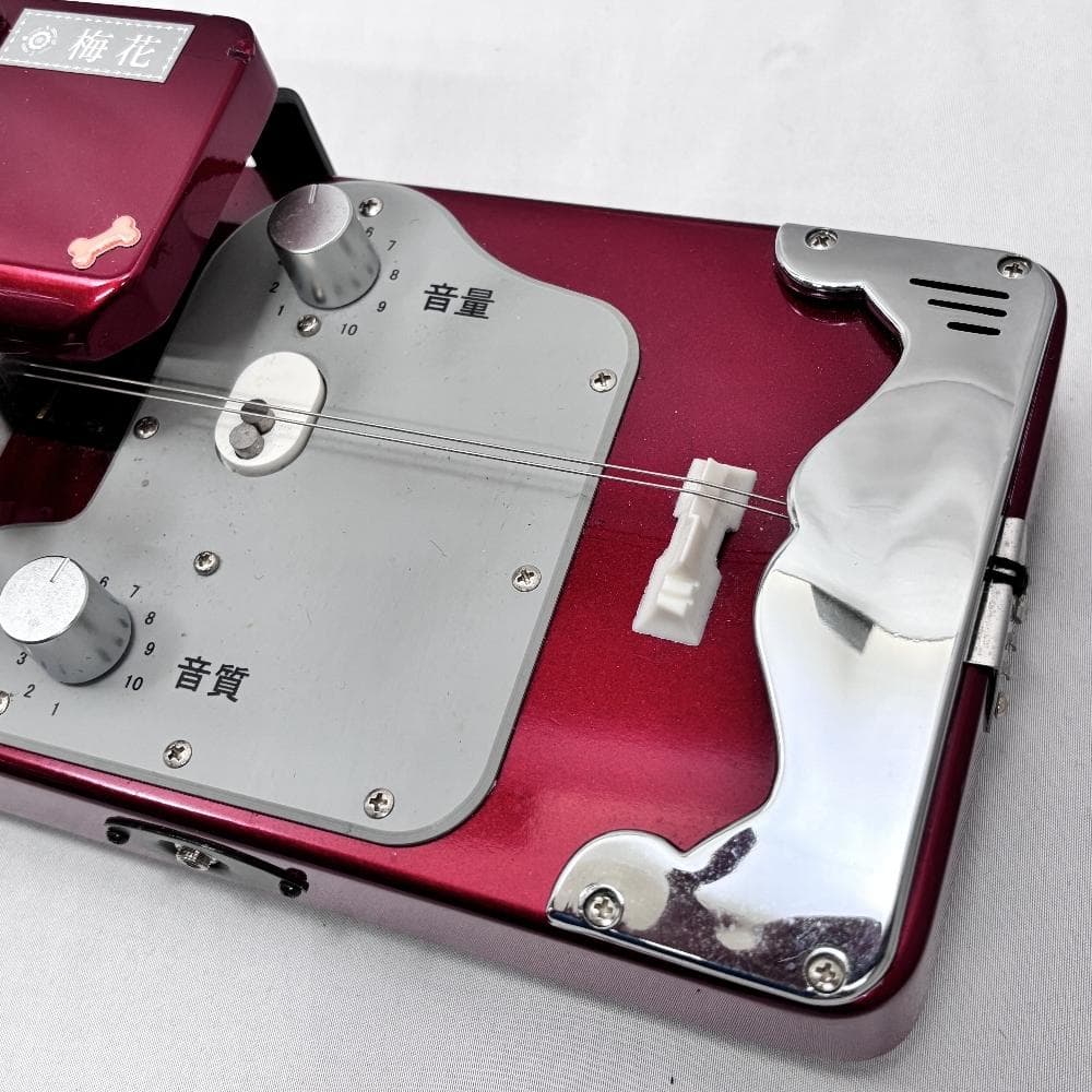 動作OK 琴伝流 アルト エレキ 大正琴 梅花 赤パール