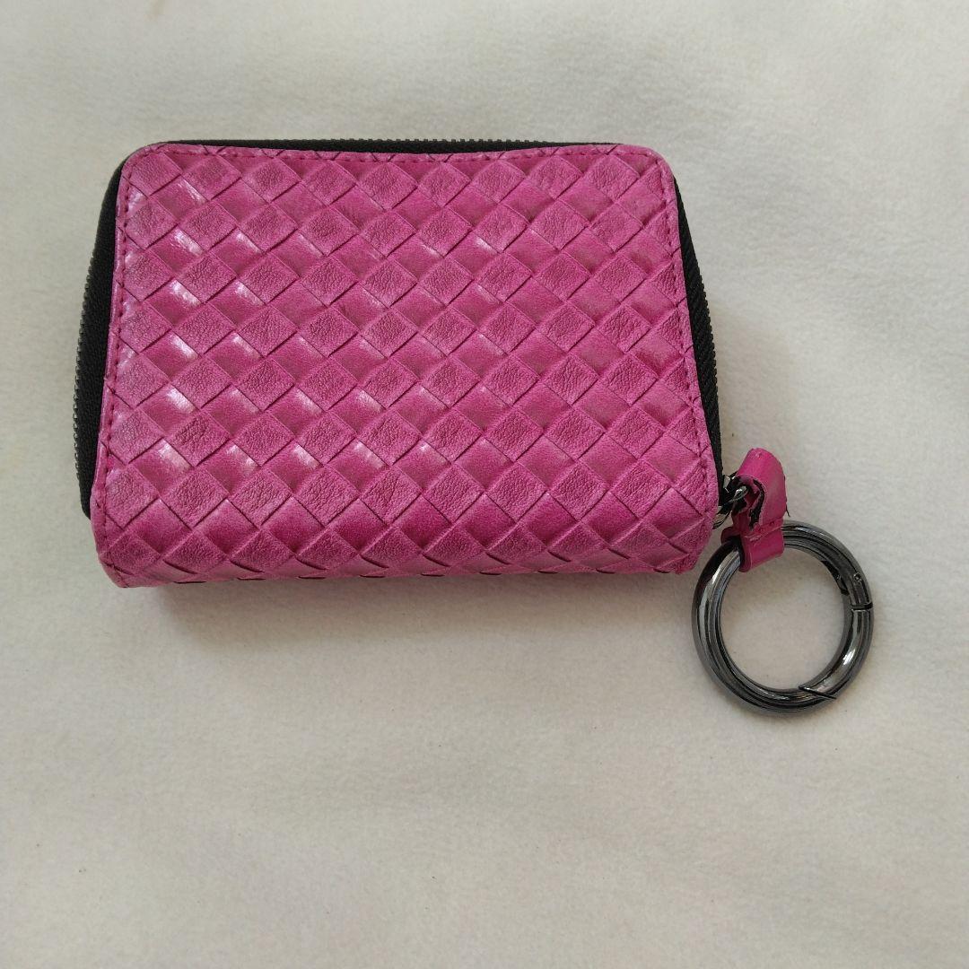 ゆ*う様 DIESEL 編み込みデザイン 二つ折り財布 ピンク