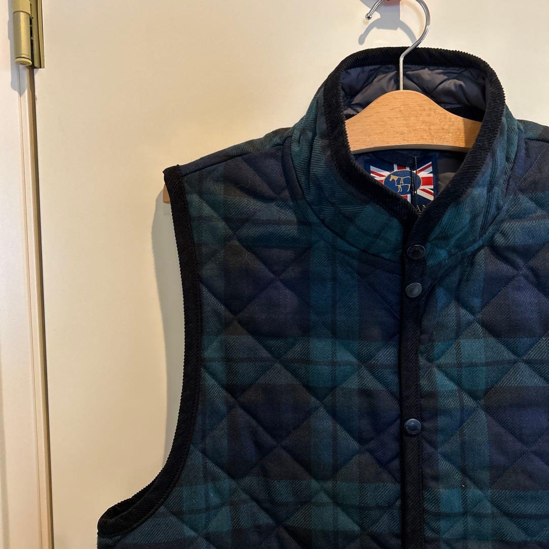 未使用 LAVENHAM ブラックウォッチ ミックフィールド キルティングベスト