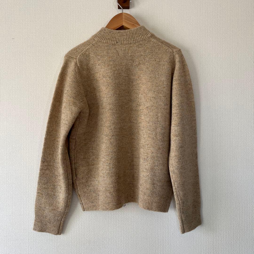 NATURAL LAUNDRYメランジラム　カーディガン　ZIPブルゾン