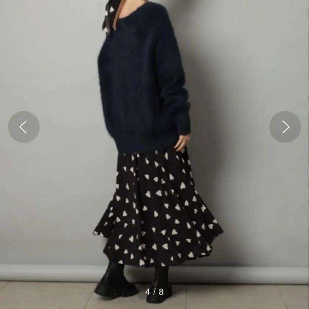 美品 CADUNE ハートスカート M フレア