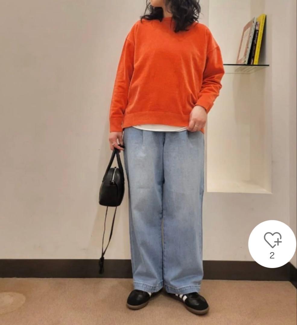 かぐれ　新品　今季　フェードデニムイージーパンツ　ジーンズ　2026春夏