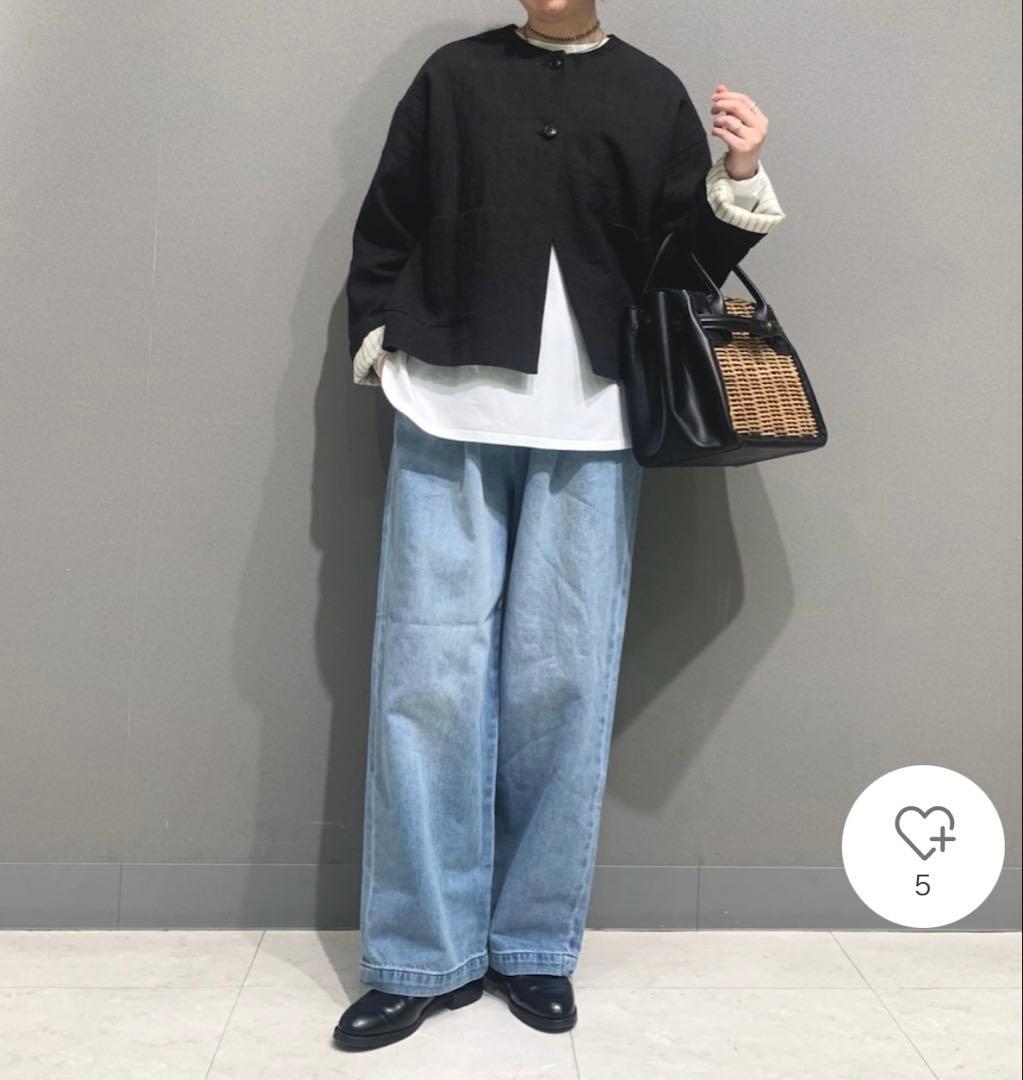 かぐれ　新品　今季　フェードデニムイージーパンツ　ジーンズ　2026春夏