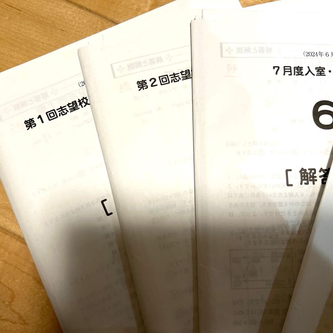 最新サピックス　６年生　2025入試　マンスリーテスト組分けテスト　12回分