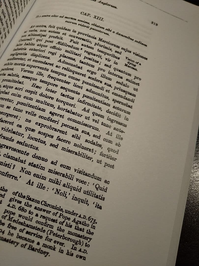 〈洋書〉影印本・尊いバエダ: 英国国民の教会史 (1881)