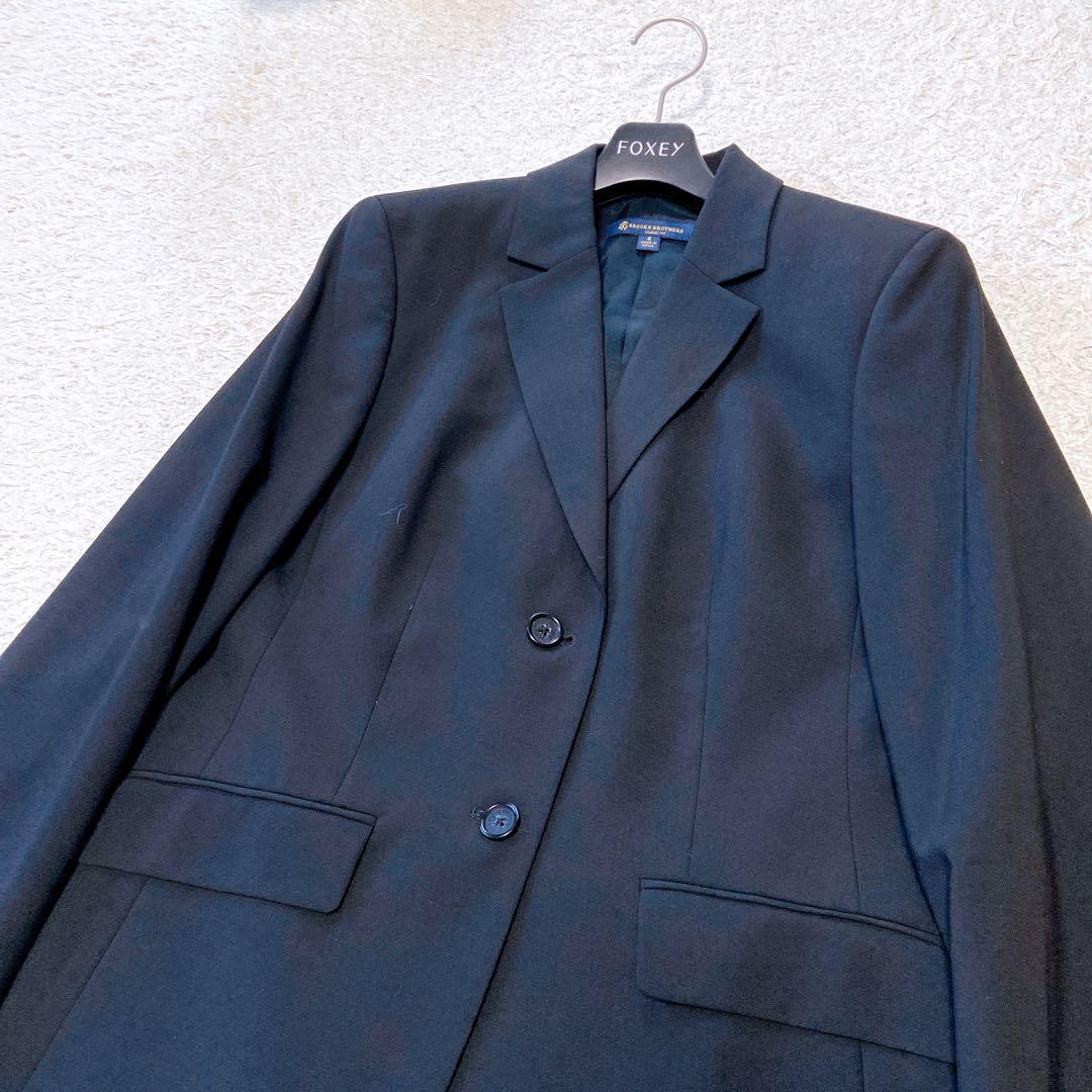美品　ブルックスブラザーズ　Tllegno1900生地 テーラードジャケット　黒