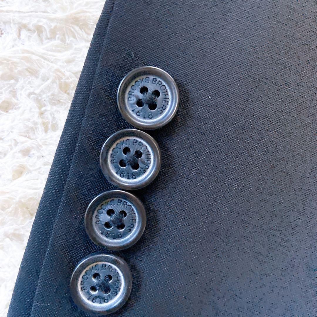 美品　ブルックスブラザーズ　Tllegno1900生地 テーラードジャケット　黒