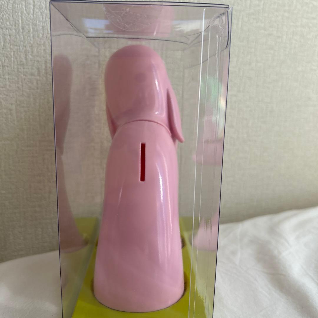 奈良美智　あおもり犬貯金箱　ピンク