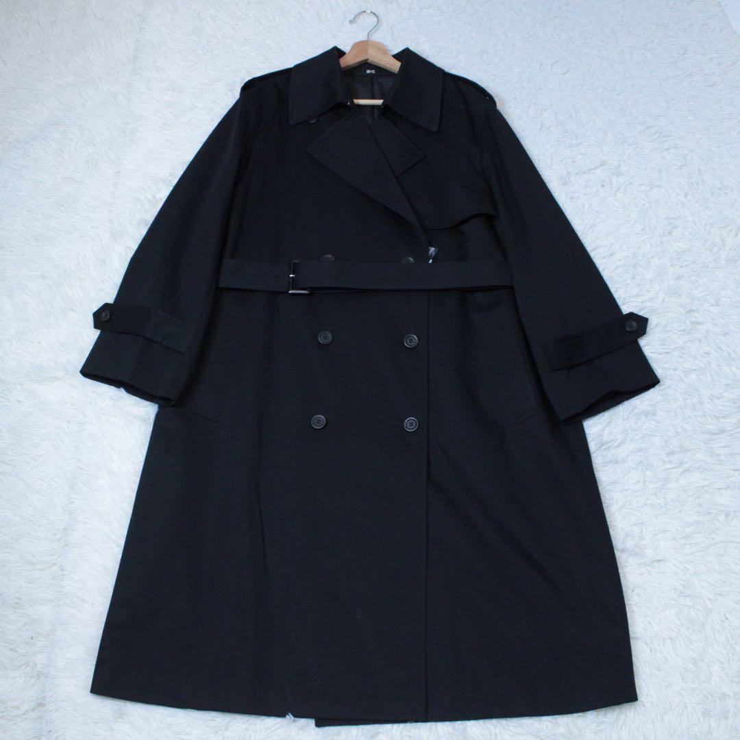 新品 UNIQLO:C ユニクロシー トレンチコート+ ブラック 3XL
