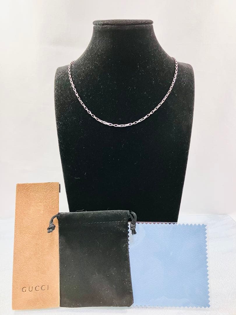 【超美品】GUCCI ベネチア チェーン ネックレス 男女兼用　SV925