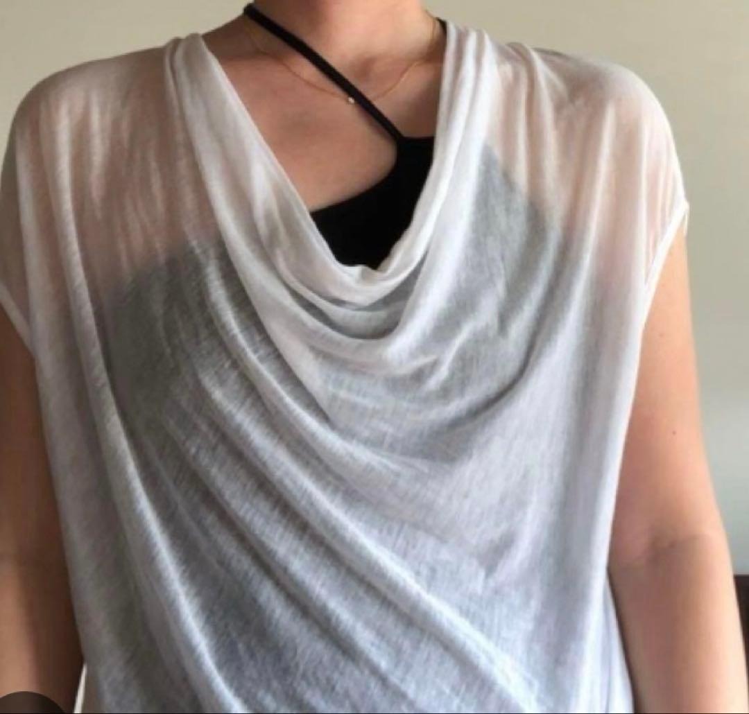HELMUT LANG ヘルムートラング　アンシンメトリー　キャミソールロング黒