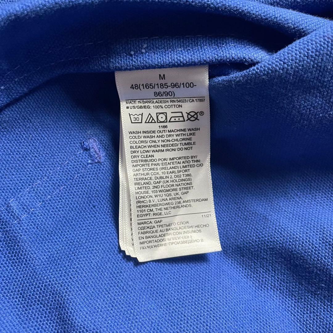 90s OLD GAP フレンチワークジャケットブルーダック地カバーオール古着
