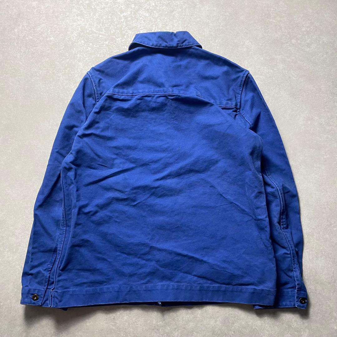 90s OLD GAP フレンチワークジャケットブルーダック地カバーオール古着