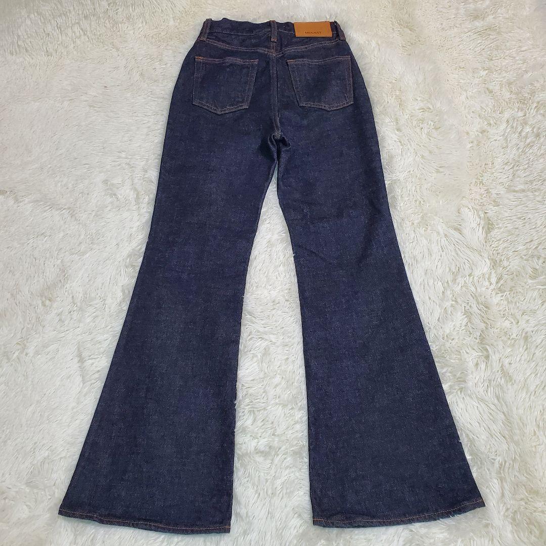 【極美品】MOUSSY MVS FLARE フレア デニム Sサイズ 現行