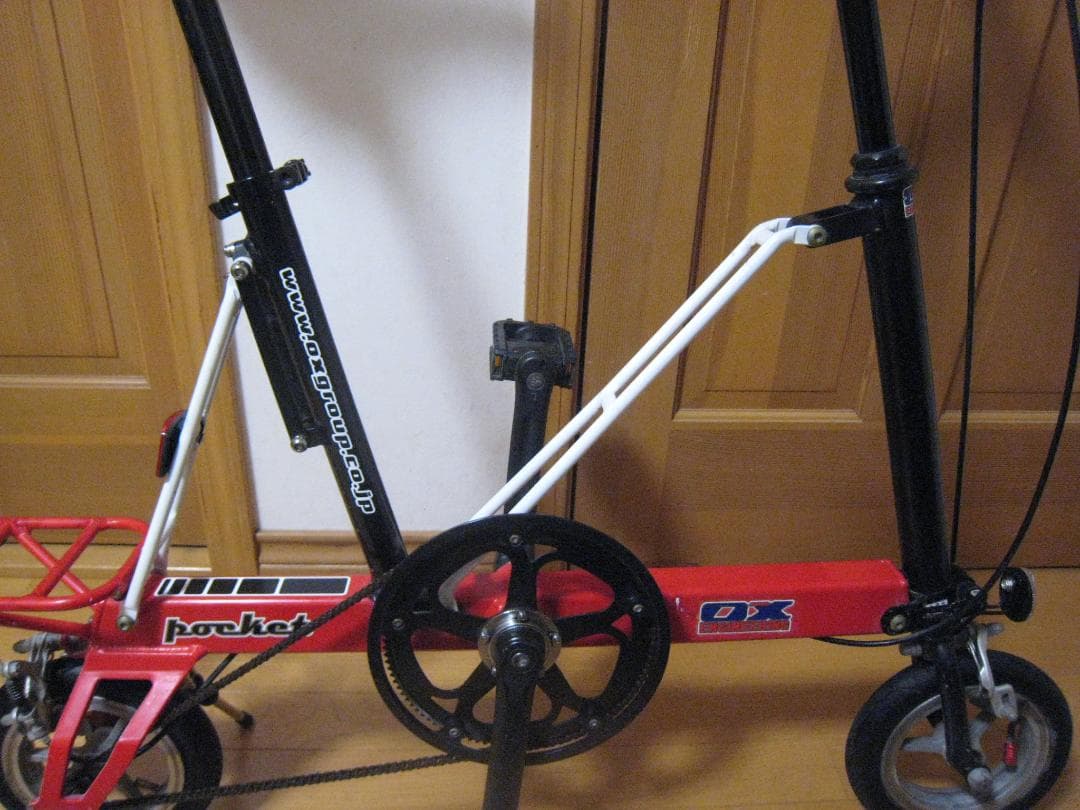 【ジャンク】８インチ折りたたみ自転車　OXエンジニアリング　ポケット