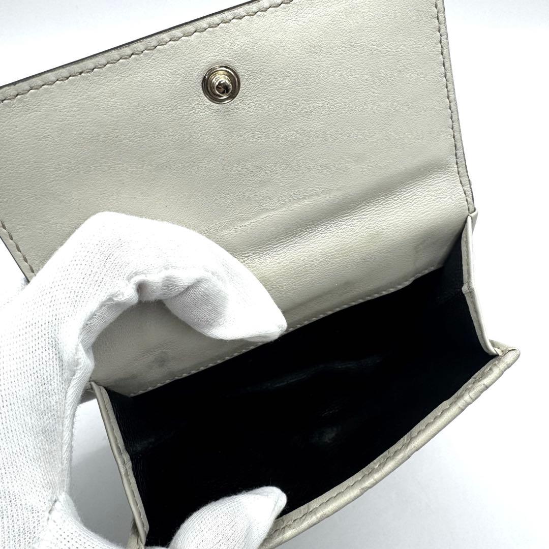GUCCI グッチ Wホック 財布 グッチシマ レザー 折り財布