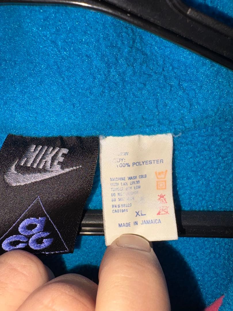 【激レア】　90s　NIKE ACG　旧ロゴ　ボアフリースジャケット　XLサイズ
