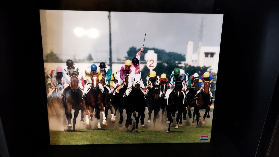 チヨノオー 日刊スポーツ競馬木製パネル（新聞付）