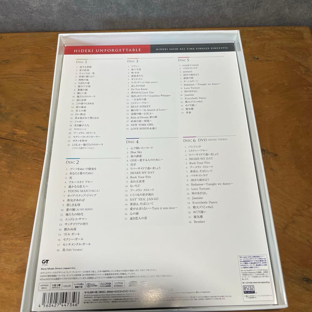 HIDEKI UNFORGETTABLE 西城秀樹 完全生産限定盤