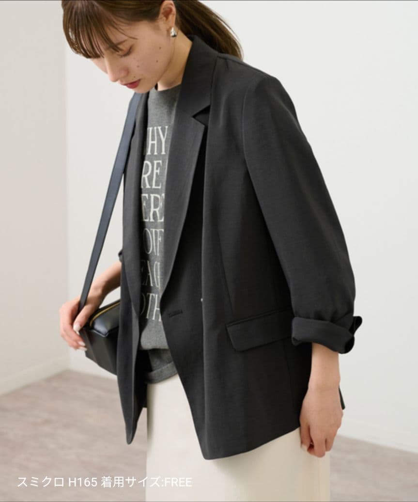 【24AW】フレームワーク 撥水強撚ポリエステルジャケット テーラード　スミクロ