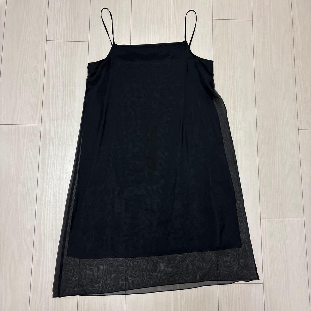 noble ワンピース シアーレイヤーリバーシブルワンピース美品