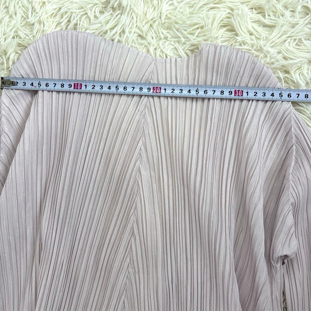美品、PLEATS PLEASE、プリーツプリーズ、カーディガン、薄いピンク色