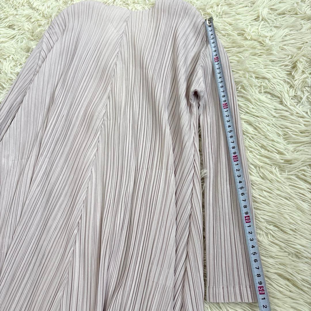 美品、PLEATS PLEASE、プリーツプリーズ、カーディガン、薄いピンク色