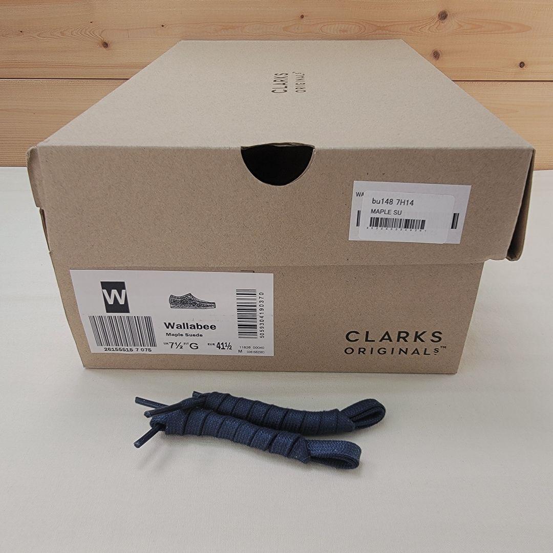 クラークス ワラビー メープル スエード ローカット UK7.5 25.5cm
