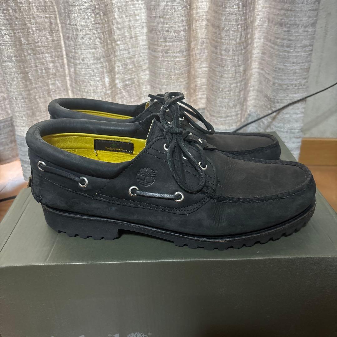 Timberland ブラック モカシン　27センチ　3eye